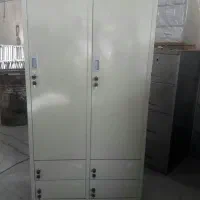 کمد فلزی 2 درب رویهم پرسنلی دو در کارگاهی باشگاهی|جاکفشی، کمد، دراور|تهران, امجدیه (خاقانی)|دیوار