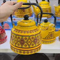 کتری مراکشی طرح سنتی لعابی خوشگل در سه حجم|قوری، کتری، قهوهساز دستی|شیراز, معالیآباد|دیوار