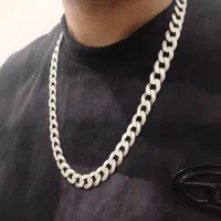 زنجیر نقره ایتالیا 925 کارتیه طرح قدیم