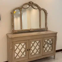 ایینه و کنسول چوب راش سنپلاس سالمه  نونو
