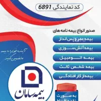 صدور انواع بیمه نامه نمایندگی مهندس موالی کد 6891|خدمات مالی، حسابداری، بیمه|اهواز, نادری|دیوار