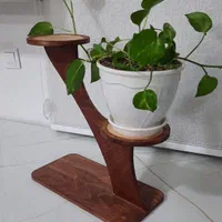 پایه گلدان چوبی