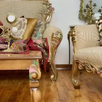 مبل و نهارخوزی استیل سلطنتی سفارشی کار دست|مبلمان خانگی و میز عسلی|تهران, زعفرانیه|دیوار