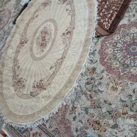 فرش بیضی رنگ کرم|فرش|ابهر, |دیوار