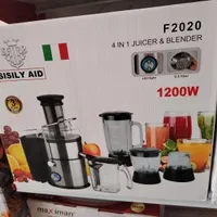 آبمیوه‌گیری 4کاره آسیاب مخلوط کن خردکن