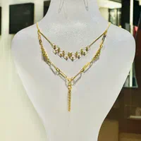 گردنبند دو طبقه طلا|جواهرات|بندرعباس, |دیوار