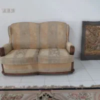 مبل مدل آمریکایی، ۶ نفره، چوب گردو، فوم سرد