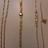 دو عدد دستبند ژوپینگ آبکاری طلا