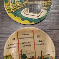 بشقاب دیوارکوب چوبی قدیمی