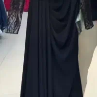 لباس جنس کرپ مشکیه مشکی سایز ۴۴