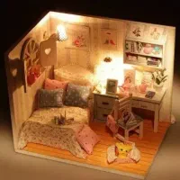 ماکت.خانه عروسک. فیگور..مجسمه اسباب بازی و دکوری