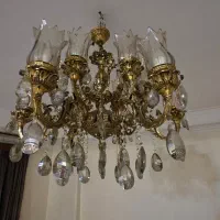 لوستر برنج ۱۲ شعله