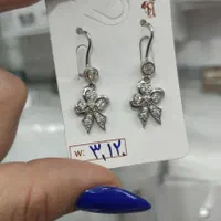 گوشواره نقره روکش طلا کد 000146 زنانه دخترانه|بدلیجات|تبریز, |دیوار