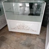 میز دکور ویترین سفید دخل پاچال جااجیلی جا اجیلی