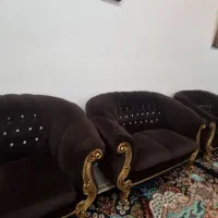مبل ۹نفره رنگ قهوه ای چوب راش