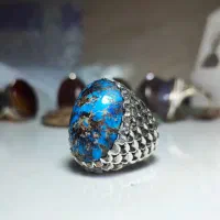 انگشتر تمام دست ساز فیروزه