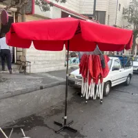 چتر پایه صلیبی هشت ضلعی پروفیل سنگین چادر سایبان