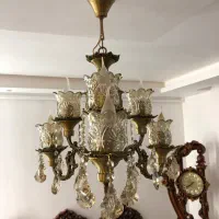 ۳ عدد لوستر برنزی ۶ شاخه|لوستر و چراغ آویز|همدان, |دیوار