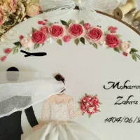 دیوارکوب تاریخ عروسی|صنایع دستی و سایر لوازم تزئینی|شیراز, شهرک سعدی|دیوار