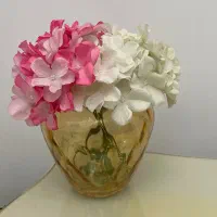 گل هورتانسیا ۶بوته با گلدون نو فقط ۵۰۰|گل مصنوعی|خشکبیجار, |دیوار