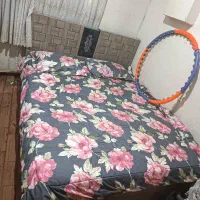 کمد و دراور و تخت دونفره همراه با تشک|تخت و سرویس خواب|همدان, |دیوار