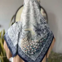 روسری مجلسی ابریشم توییل|لباس|قم, صدوق|دیوار