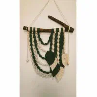 بوم ریس،مکرومه، دیوارکوب،رافیا