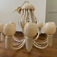 لوستر 8 شاخه چینی حبابدار