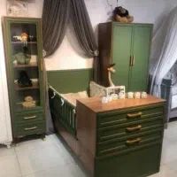 تخت سیسمونی تخت نوزادیMDF تبدیلی به نوجوان|تخت و سرویس خواب|اردبیل, |دیوار