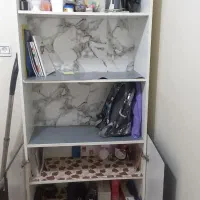 کتابخانه در حد نو یک سال استفاده شده|کتابخانه، شلف، قفسه‌های دیواری|مشکین‌دشت, |دیوار