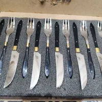 کارد چنگال دستساز و چاقو بابیست سال ضمانت زیر قیمت