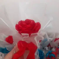 گل روبانی تک شاخه قیمت مناسب برای مناسبتا|گل مصنوعی|آستارا, |دیوار