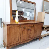 آینه کنسول ۱۶۰ چوبی *فرانسوی *|بوفه، ویترین، کنسول|مشکین‌دشت, |دیوار
