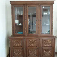 بوفه ویترین چوبی