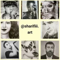 طراحی چهره سیاه قلم (تخفیف یلدایی تا یکشنبه )