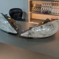 یک جفت چراغ جلو پژو 206 برند کروز