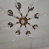 لوستر برنزی هشت شاخه|لوستر و چراغ آویز|تبریز, |دیوار