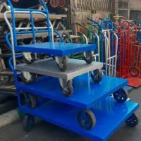 گاری ترولی ثابت و گردان چرخ دوستی