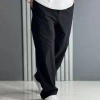 شلوار بگ مردانه پارچه کتان نیل