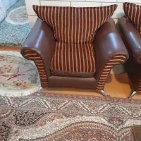 مبل ۸ نفره  چرمی پایه استل|مبلمان خانگی و میز عسلی|اراک, |دیوار