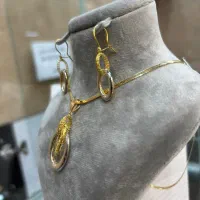نیم ست کادوئی طلای ۱۸ عیار|جواهرات|شیراز, تندگویان|دیوار