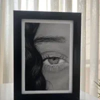 طراحی نقاشی تک چشم کادو عاشقانه و زیبا|تابلو، نقاشی، عکس|همدان, |دیوار