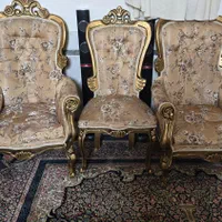 دو سرویس مبل سلطنتی و راحتی با میز عسلی شیشه ای|مبلمان خانگی و میز عسلی|زاهدان, |دیوار