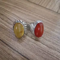 یک جفت انگشتر عقیق