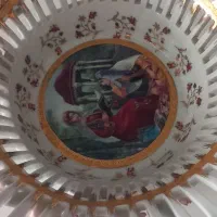 میوه خوری چینی گل برجسته|ظروف سرو و پذیرایی|میانه, |دیوار