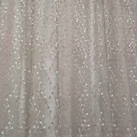 پرده حریر طرح دار با آستر