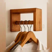 آویز لباس دیواری چوب طبیعی نراد روسی