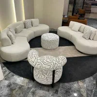 مبل راحتی ۸ نفره مدل لوبیایی