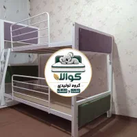 تخت ۲طبقه فلزی سون پارچه کوالا|تخت و سرویس خواب|مشهد, سیلو|دیوار