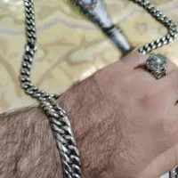 ست دستبند و گردنبند مردانه